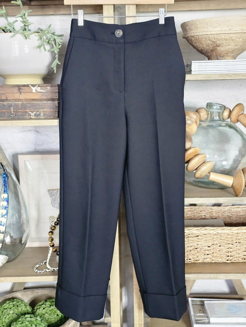 Sezane Damon Ankle-length Trousers Black Size 36 - Picture 5 of 16